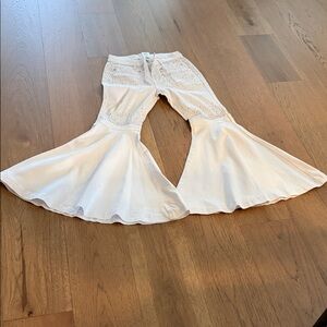 Joe's Jeans White Flared Kids Bottoms